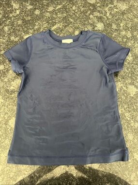 Hanna Andersson Short Sleeve Swim Shirt Rash Guard Size 8